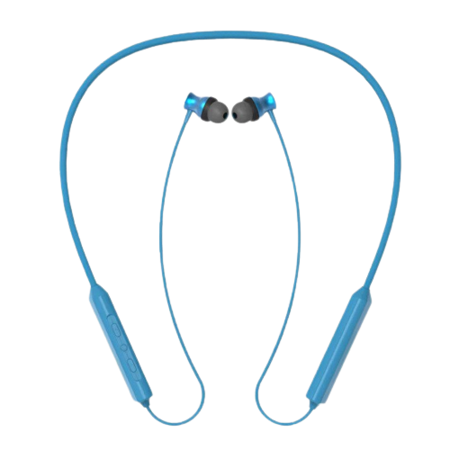 Kinetic Bluetooth Neckband in Ear with Mic, Beast Mode(Super Low Latency) for Gaming, ENx Tech for Clear Calls, ASAP Charge, 20HRS Playtime,IPX4, Dual Pairing & BT v5.3(Lightblue)