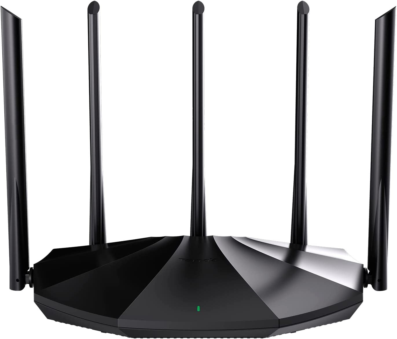 Tenda RX2 Pro WiFi 6 AX1500 Smart WiFi Router, Dual Band Gigabit Wireless Internet WiFi 6 Router, 5 * 6dBi High-Gain Antennas, 3 Gigabit LAN Ports, WPA3+OFDMA+MU-MIMO (Black)
