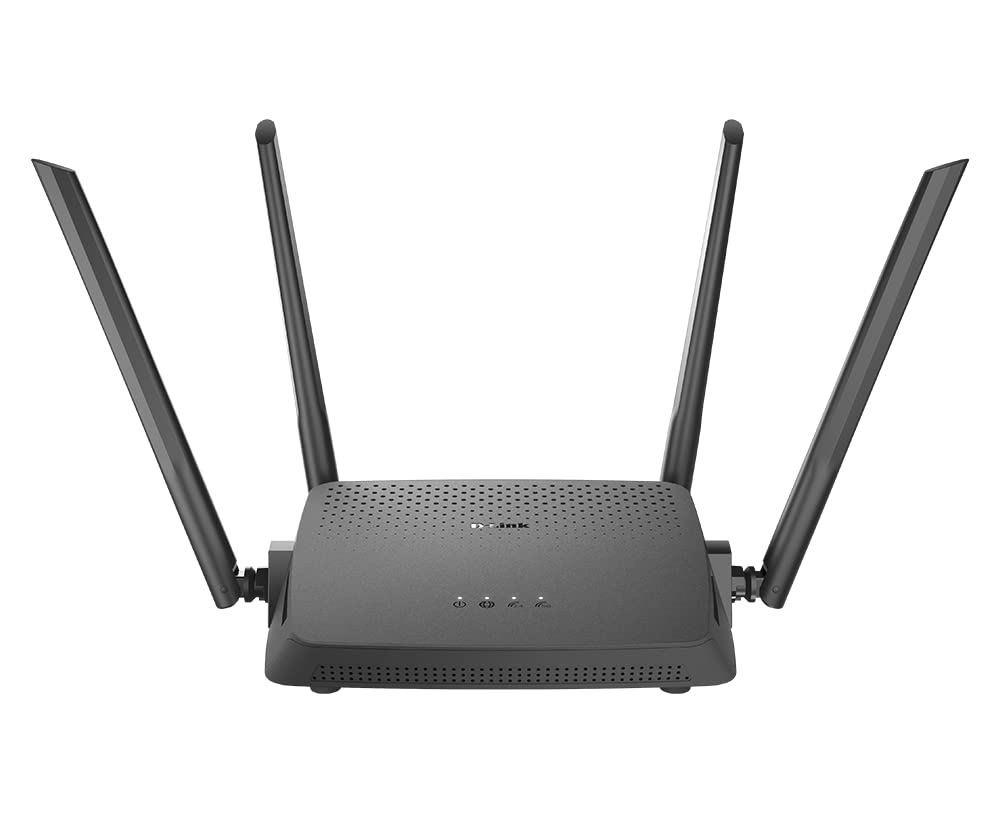 D-Link DIR-825 1200Mbps Dual Band Wi-Fi Router | Fast & Reliable Speeds | 2.4 GHz up to 300Mbps & 5 GHz up to 867Mbps | Gigabit Ethernet Ports | High-Gain Antennas | Easy Setup